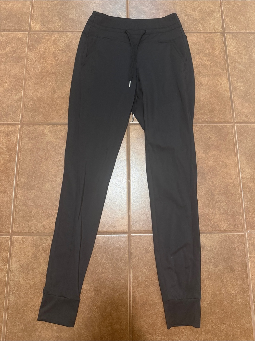 Black Jogger Pants with Drawstring